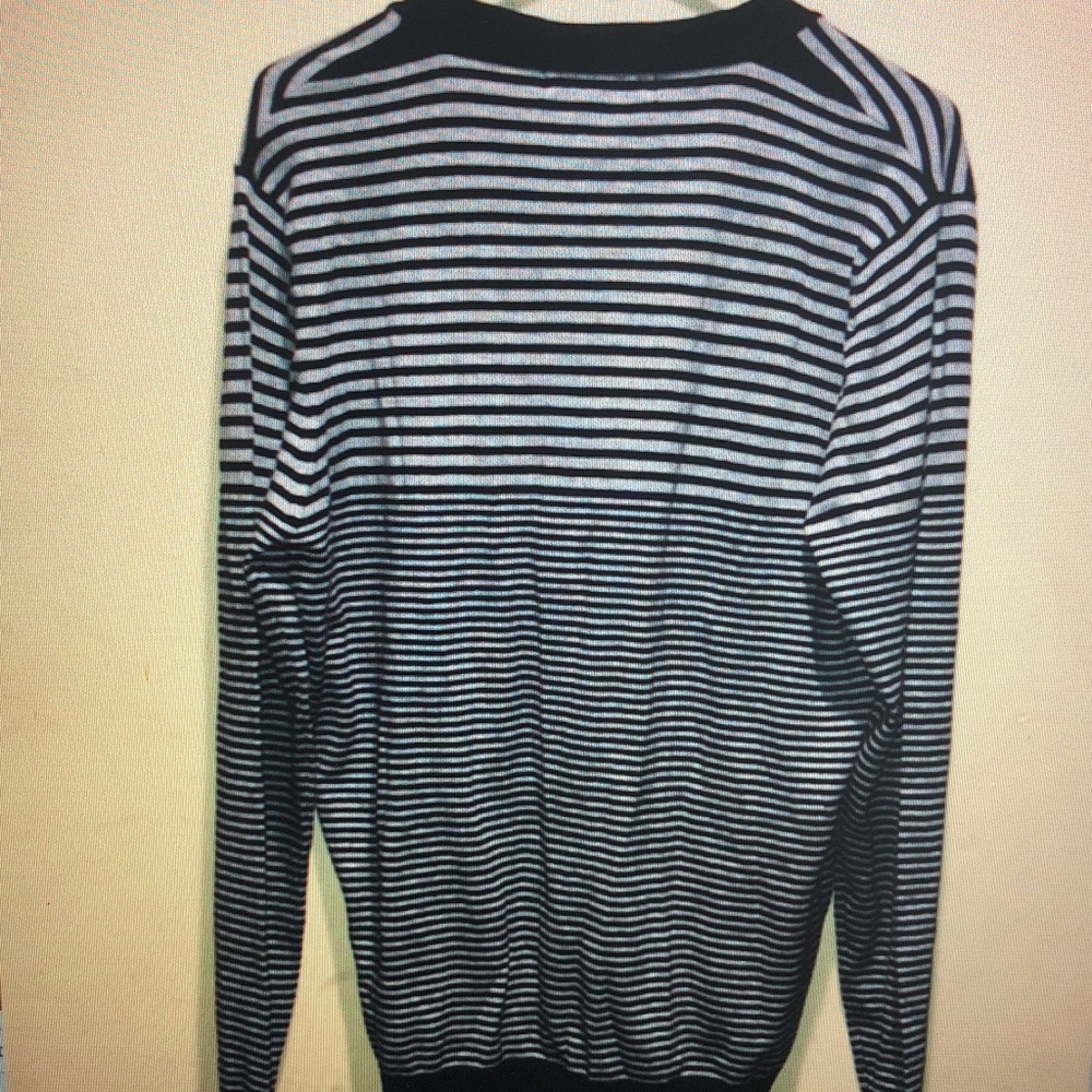 Black and White Striped Sweater
